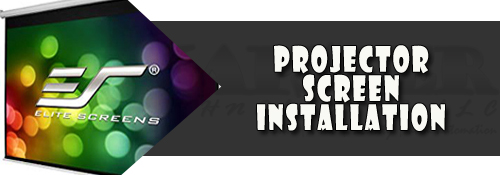 projector screen installation